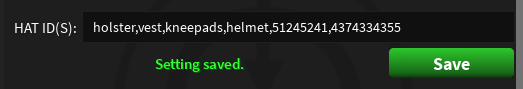HATS text field configuration